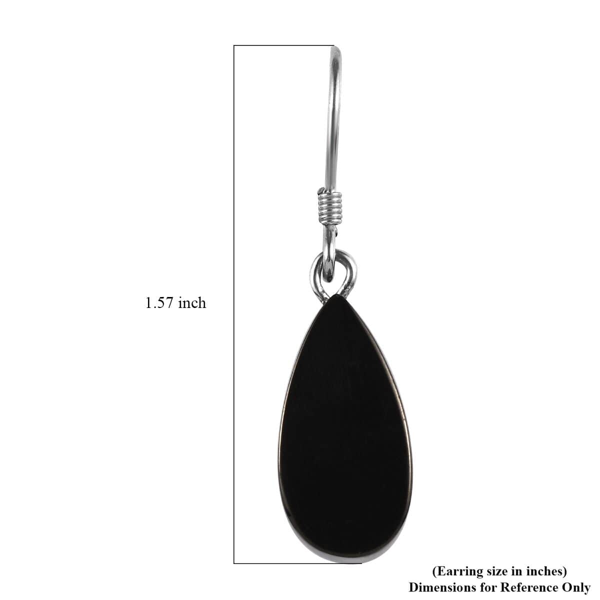 Elite Shungite Pendant with Thai Black Spinel Beaded Necklace (18 Inches) in Rhodium Over Sterling Silver 37.15 ctw image number 4