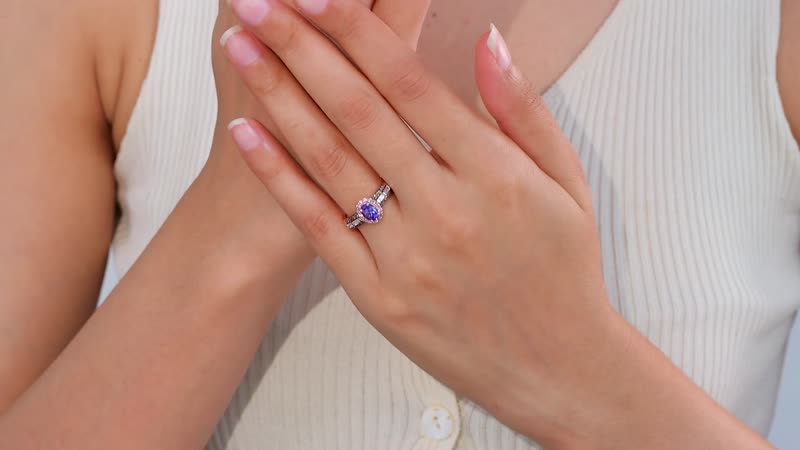 AAA Tanzanite, Multi Gemstone Ring in 18K Vermeil RG Over Sterling Silver (Size 7.0) 1.65 ctw