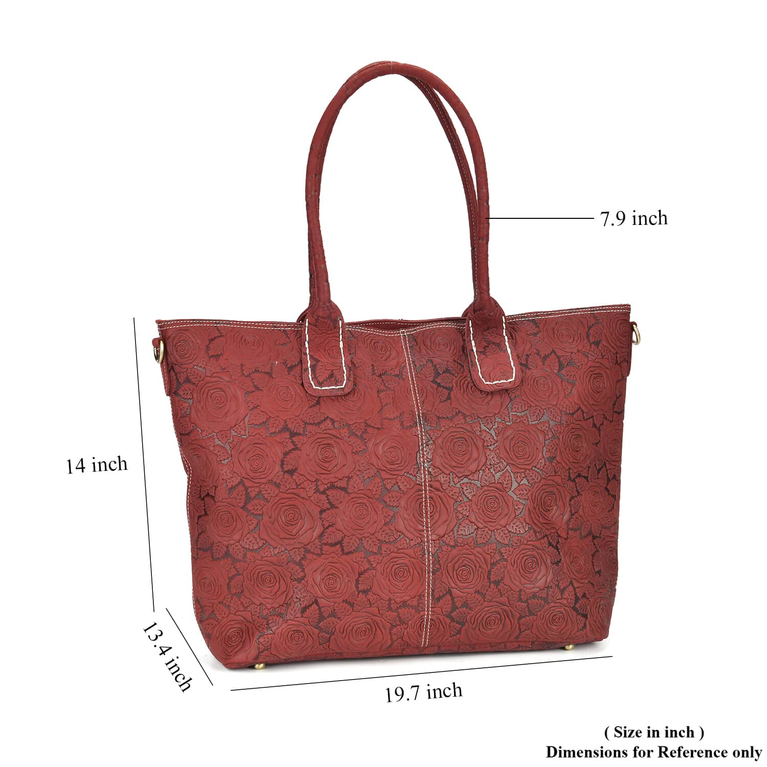 Rose Handbag Genuine Leather, shops Italian