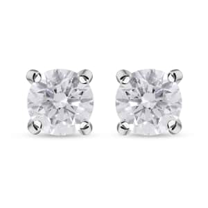 14K White Gold Luxuriant Lab Grown Diamond Earrings 2.00 ctw