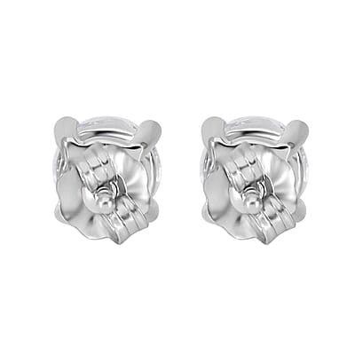 14K White Gold Luxuriant Lab Grown Diamond Earrings 2.00 ctw
