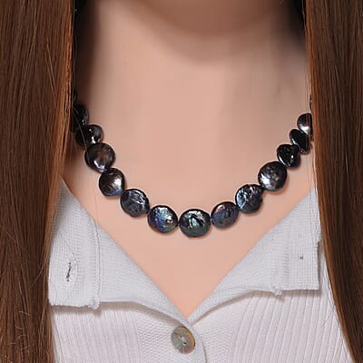Peacock Freshwater Pearl Necklace 20 Inches