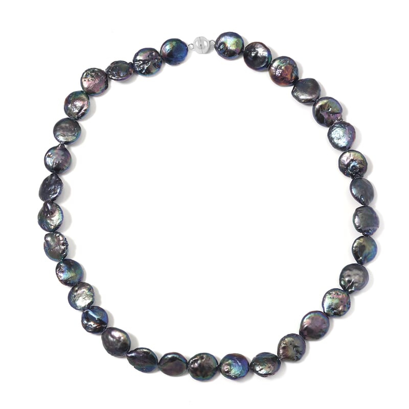 Peacock Freshwater Pearl Necklace 20 Inches