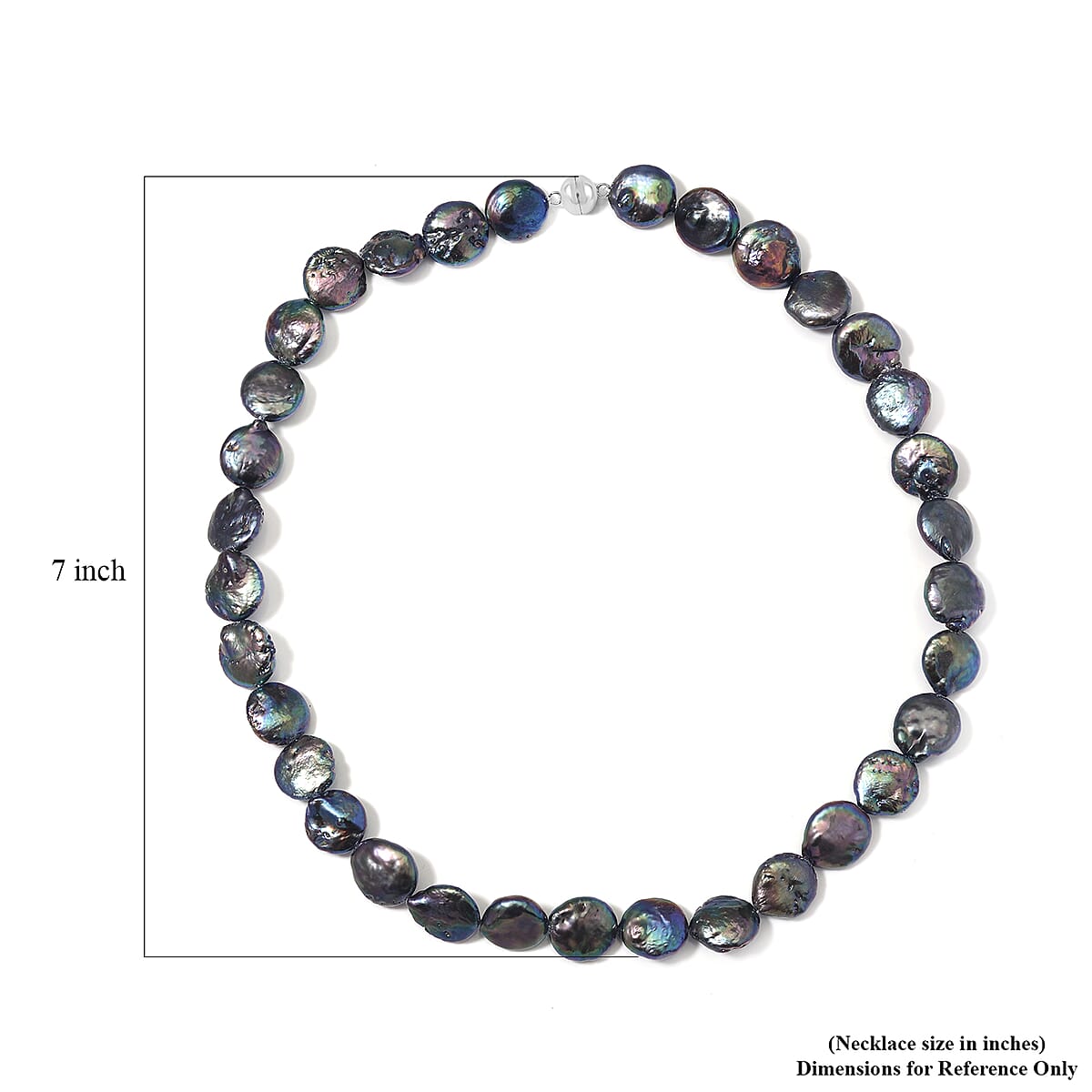 Peacock Freshwater Pearl Necklace 20 Inches image number 4