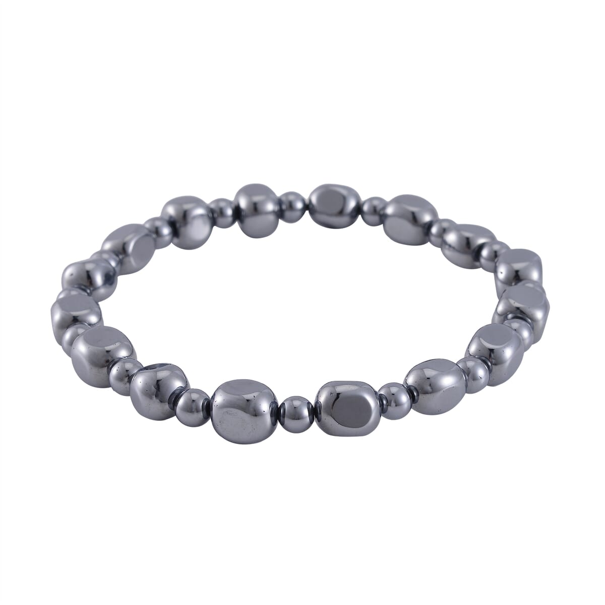 Terahertz 120.00 ctw Tumble Shape Stretch Anklet (9-9.5In) image number 0