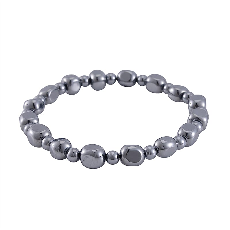  Terahertz 120.00 ctw Tumble Shape Stretch Anklet (10In)
