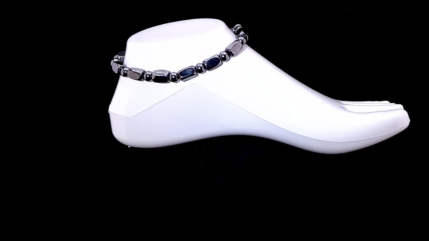 Terahertz 120.00 ctw Tumble Shape Stretch Anklet (10In)