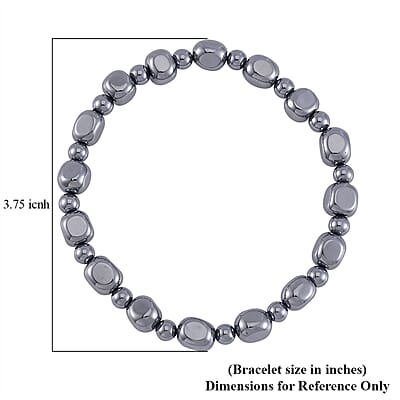  Terahertz 120.00 ctw Tumble Shape Stretch Anklet (10In)
