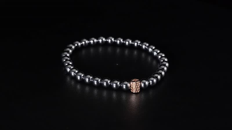 Terahertz Beaded Stretch Anklet (9-9.5 In) in Rosetone 105.00 ctw