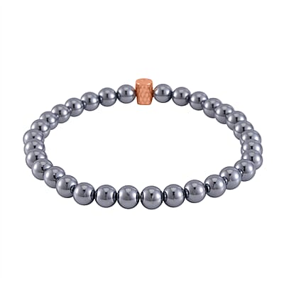 Terahertz Beaded Stretch Anklet (9-9.5 In) in Rosetone 105.00 ctw