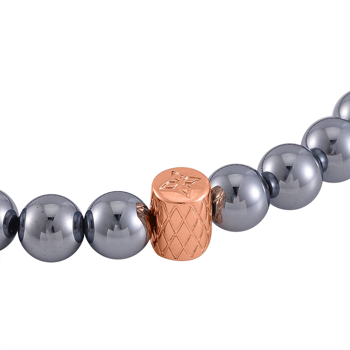 Terahertz Beaded Stretch Anklet (9-9.5 In) in Rosetone 105.00 ctw image number 3