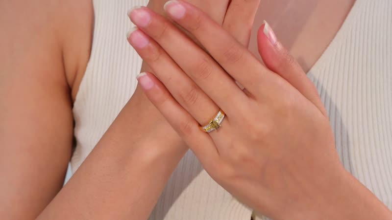 Golden Tanzanite, Multi Gemstone Ring in 18K Vermeil YG Over Sterling Silver (Size 7.0) 1.00 ctw