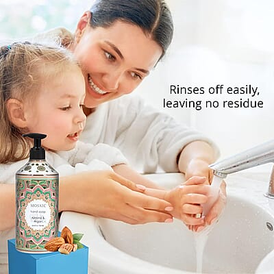 Mosaic Liquid Hand Soap Series- Olive Oil, Coconut & Hibiscus, Gardenia, and Orange Blossom (24.6oz Each)