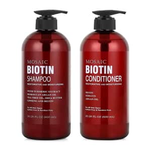 Mosaic Biotin Shampoo & Conditioner Set (20.28oz Each)