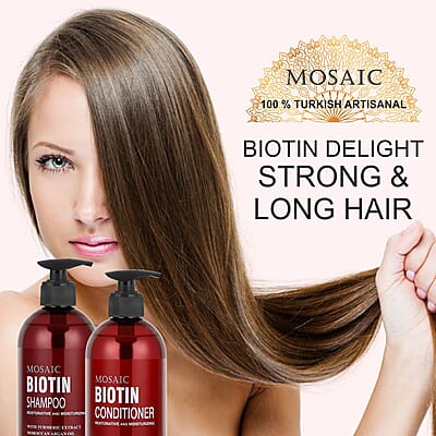 Mosaic Biotin Shampoo & Conditioner Set (20.28oz Each)
