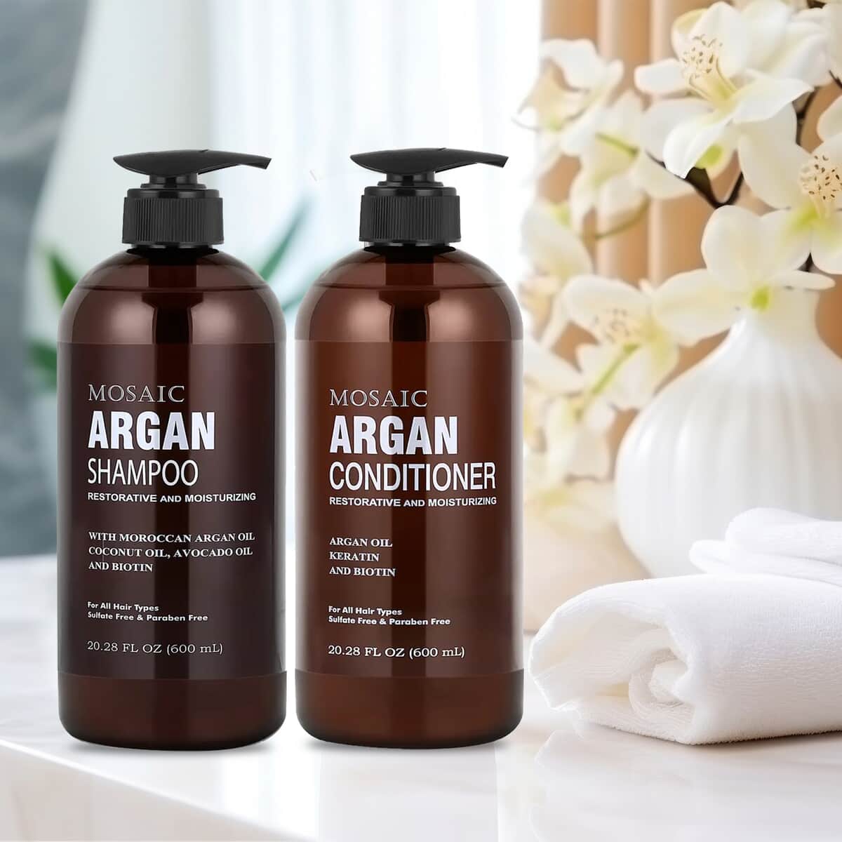 Mosaic Argan Shampoo & Conditioner Set (20.28oz Each) image number 1