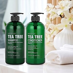 Mosaic Tea Tree Shampoo & Conditioner Set (20.28oz Each)