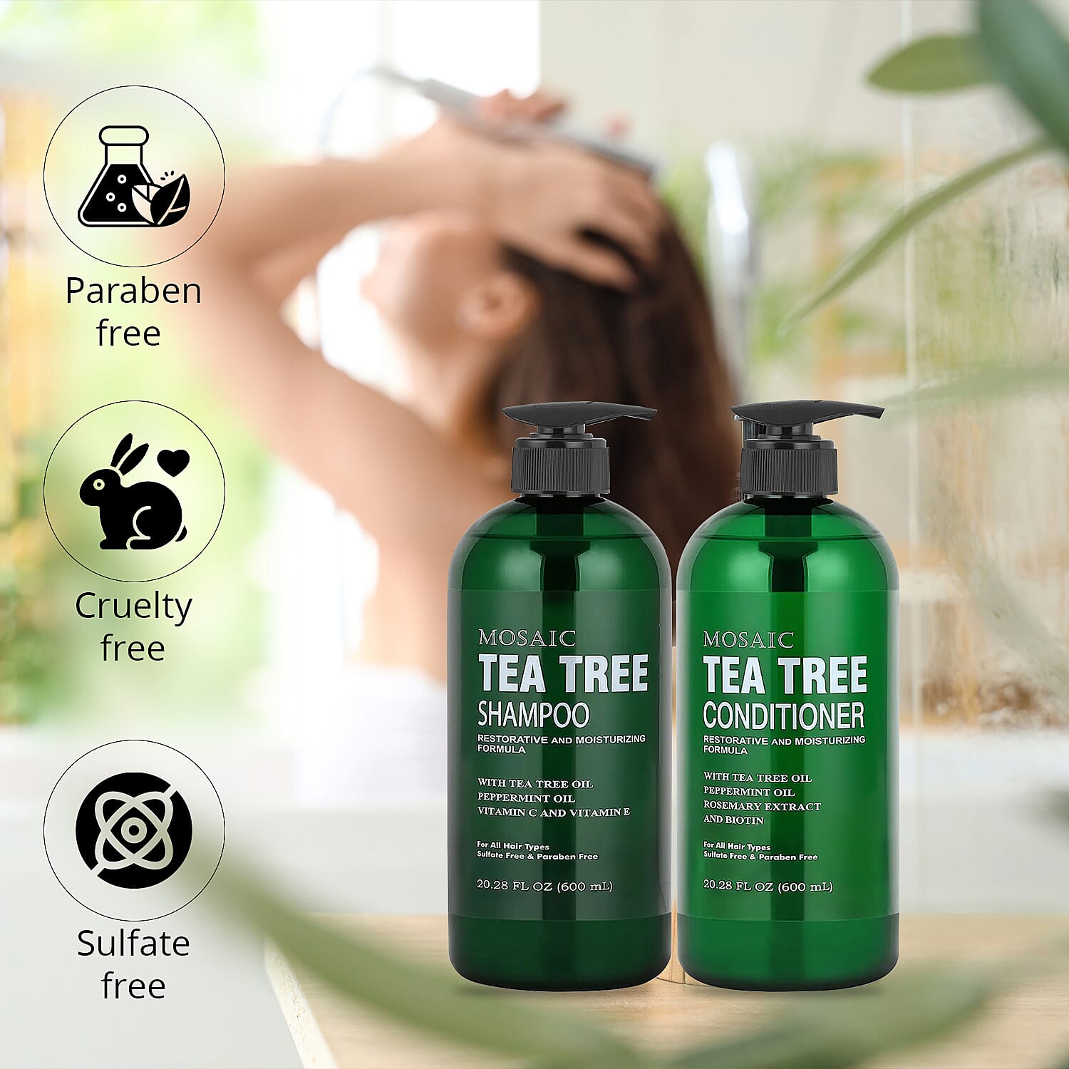 Buy Mosaic Tea Tree Shampoo & Conditioner Set (20.28oz Each) at