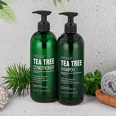 Mosaic Tea Tree Shampoo & Conditioner Set (20.28oz Each)