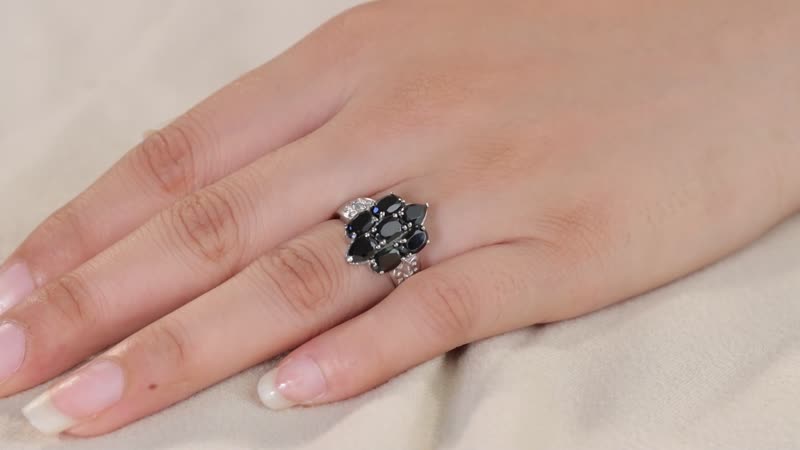 African Amethyst Ring in Stainless Steel (Size 10.0) 2.90 ctw