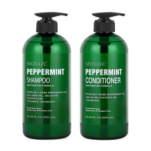 Mosaic Peppermint Shampoo & Conditioner Set (20.28oz Each)
