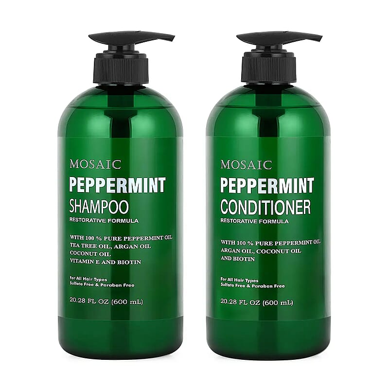 Mosaic Peppermint Shampoo & Conditioner Set (20.28oz Each)