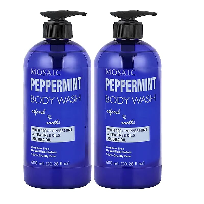 Mosaic Tea Tree Mint Body Wash with Jojoba & Coconut Oil(2x20.28oz)