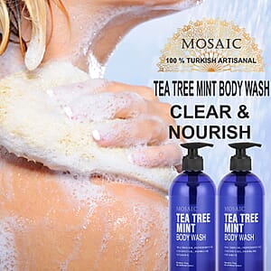 Mosaic Tea Tree Mint Body Wash with Jojoba & Coconut Oil(2x20.28oz)