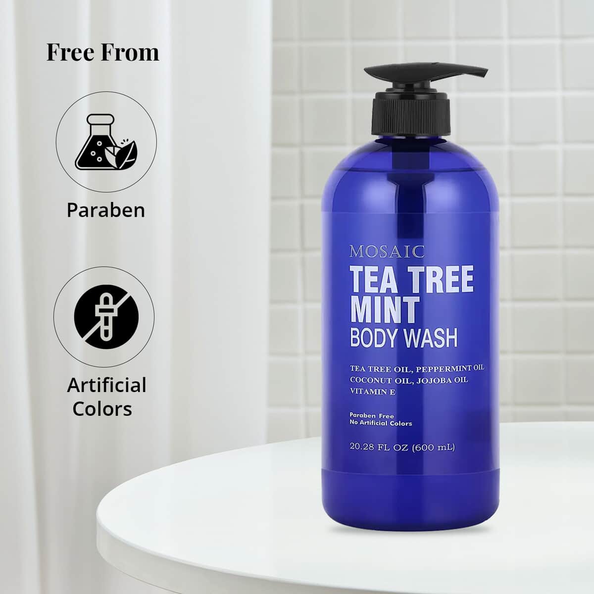 Mosaic Series Tea Tree Mint Body Wash Set of 2, 20.28 fl oz each image number 4