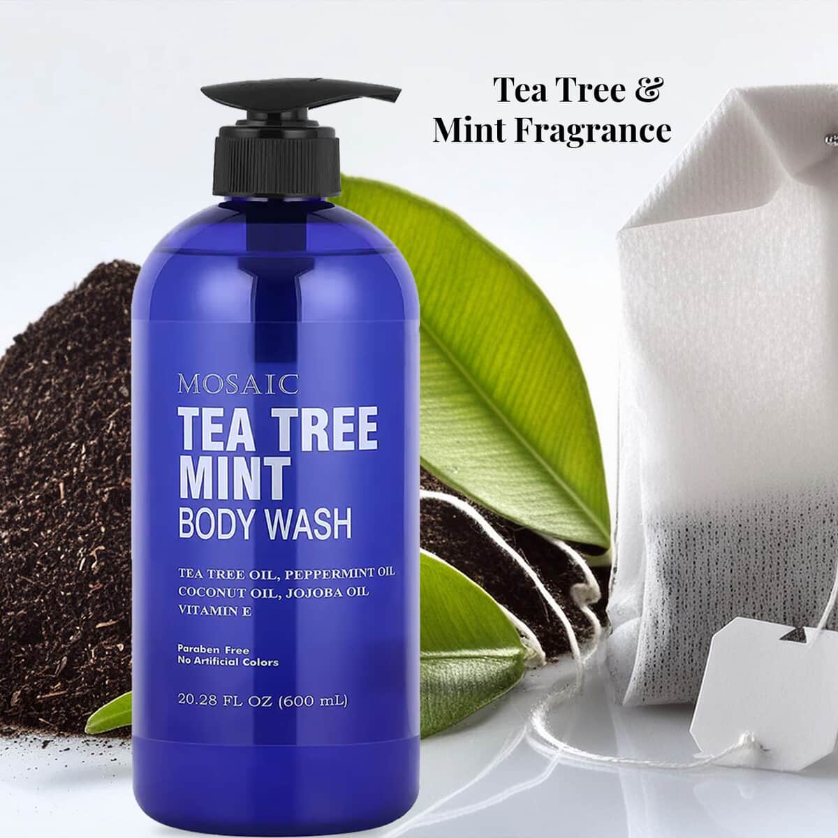 Mosaic Series Tea Tree Mint Body Wash Set of 2, 20.28 fl oz each image number 5