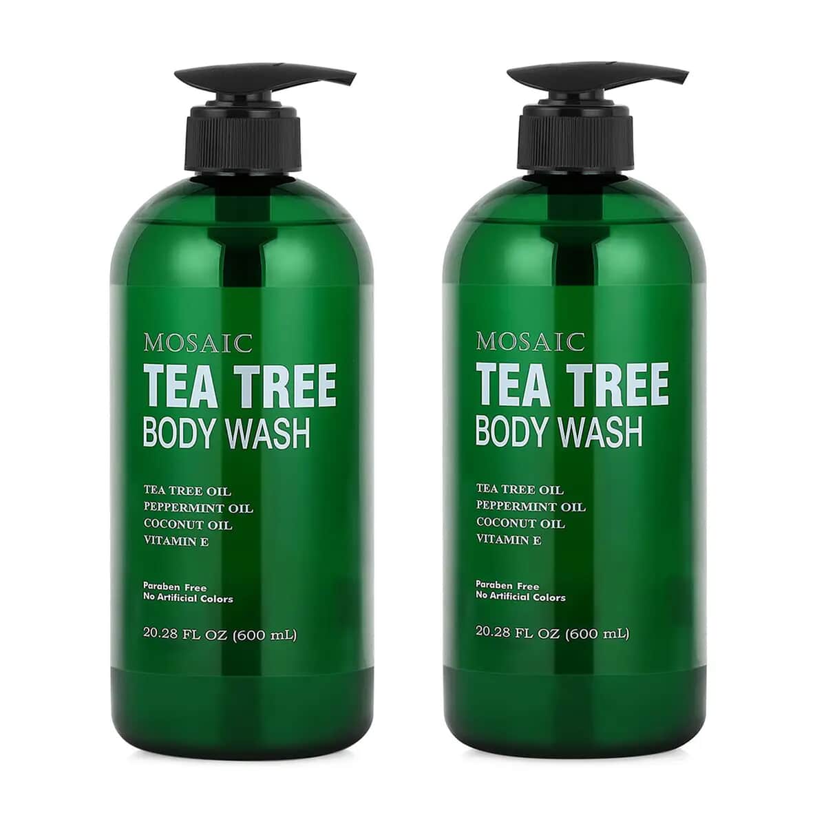 Mosaic Tea Tree Body Wash with Coconut Oil & Vitamin E(2x20.28oz) image number 0