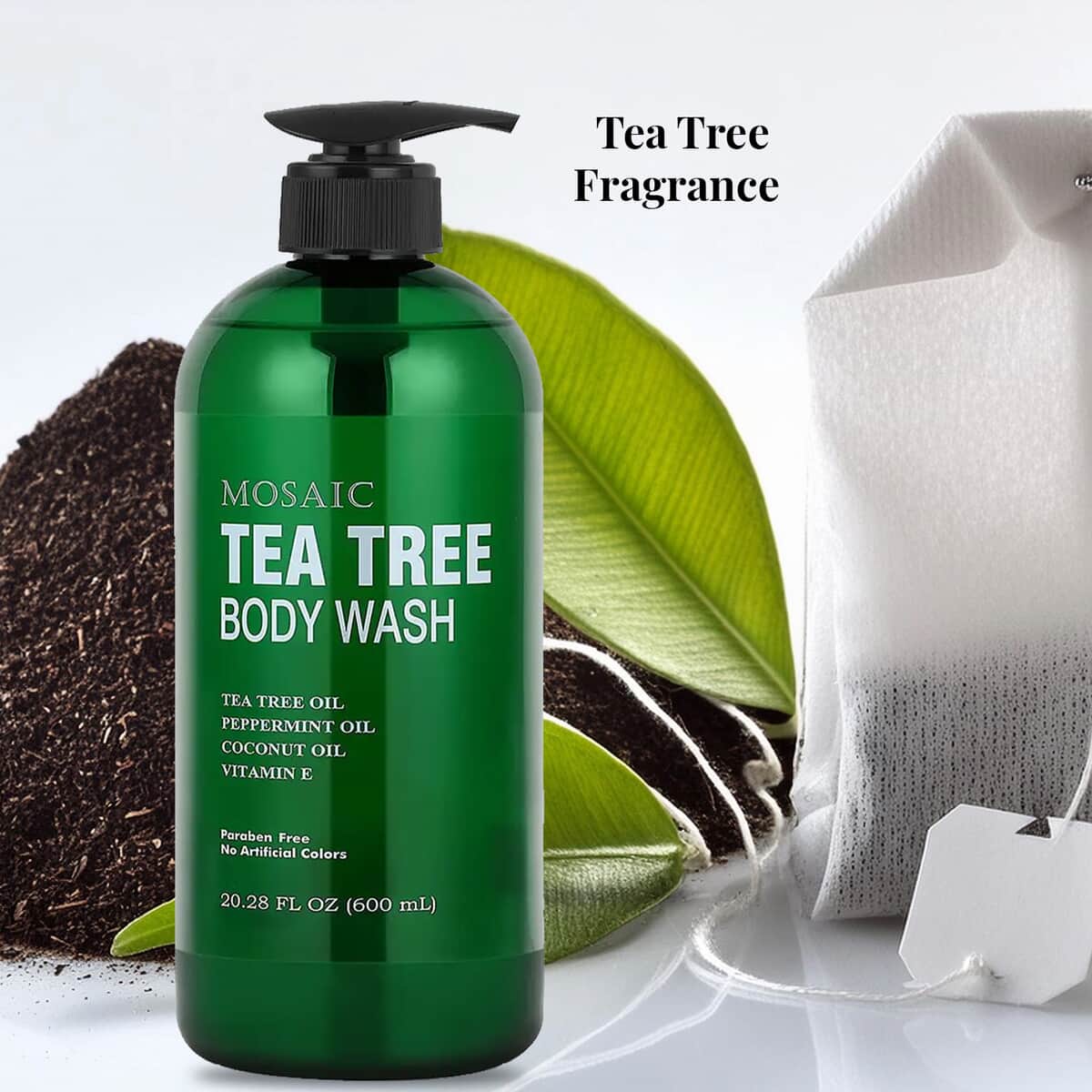 Mosaic Tea Tree Body Wash with Coconut Oil & Vitamin E(2x20.28oz) image number 5