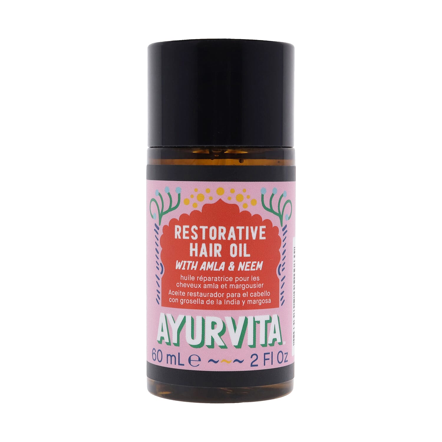 AyurVita Restorative Hair Oil with Amla & Neem (2oz)