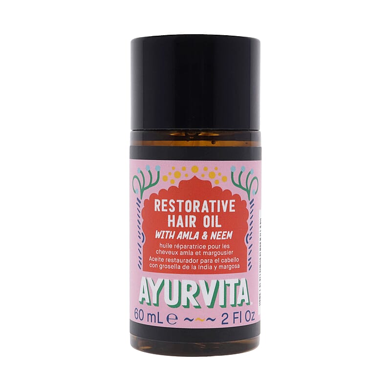 AyurVita Restorative Hair Oil with Amla & Neem (2oz)