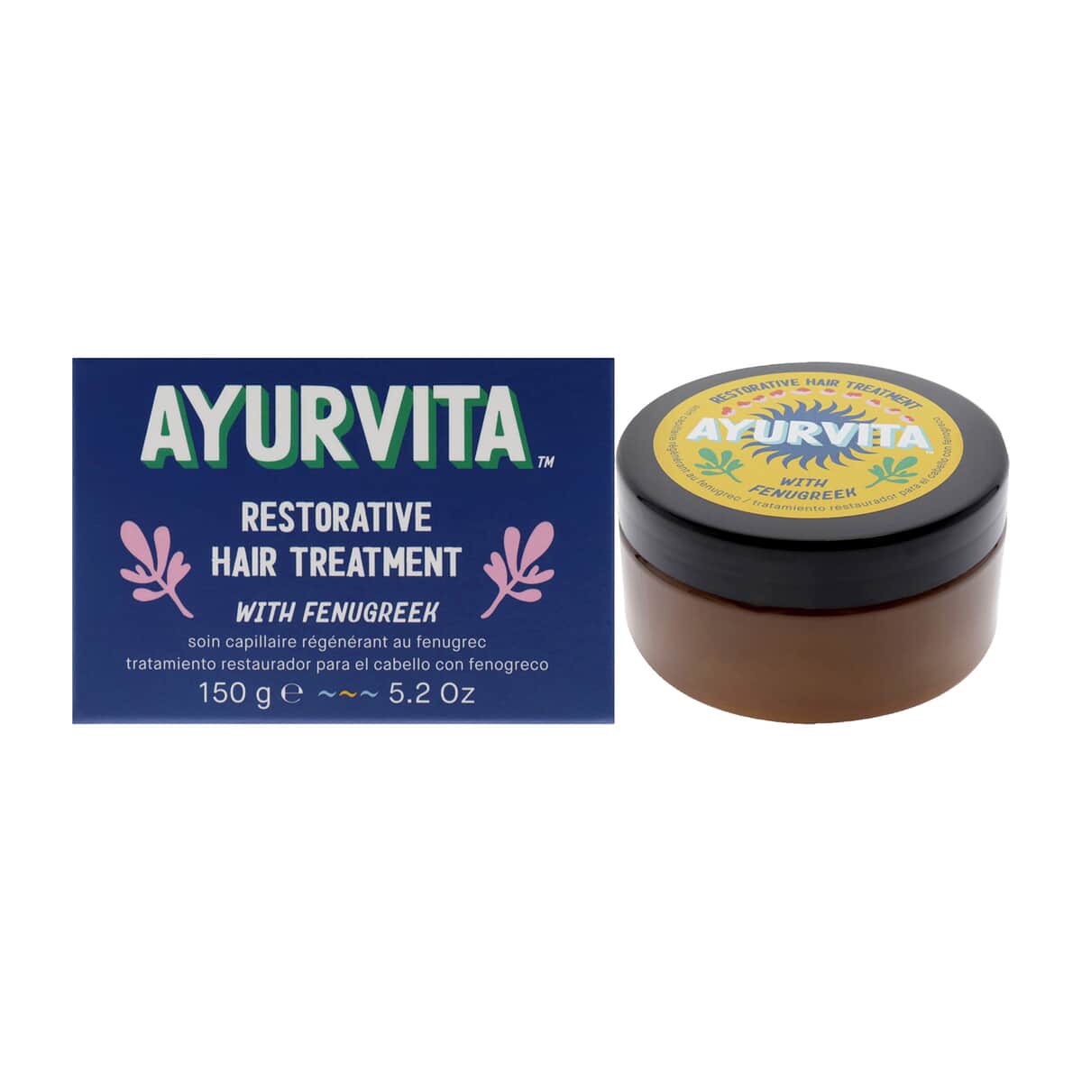 AyurVita Fenugreek Restorative Deep Conditioning Hair Treatment (5.2oz) image number 0