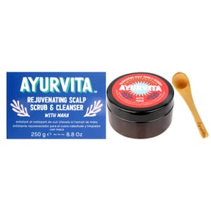 AyurVita Rejuvenating Scalp Scrub & Cleanser with Maka (8.8oz)