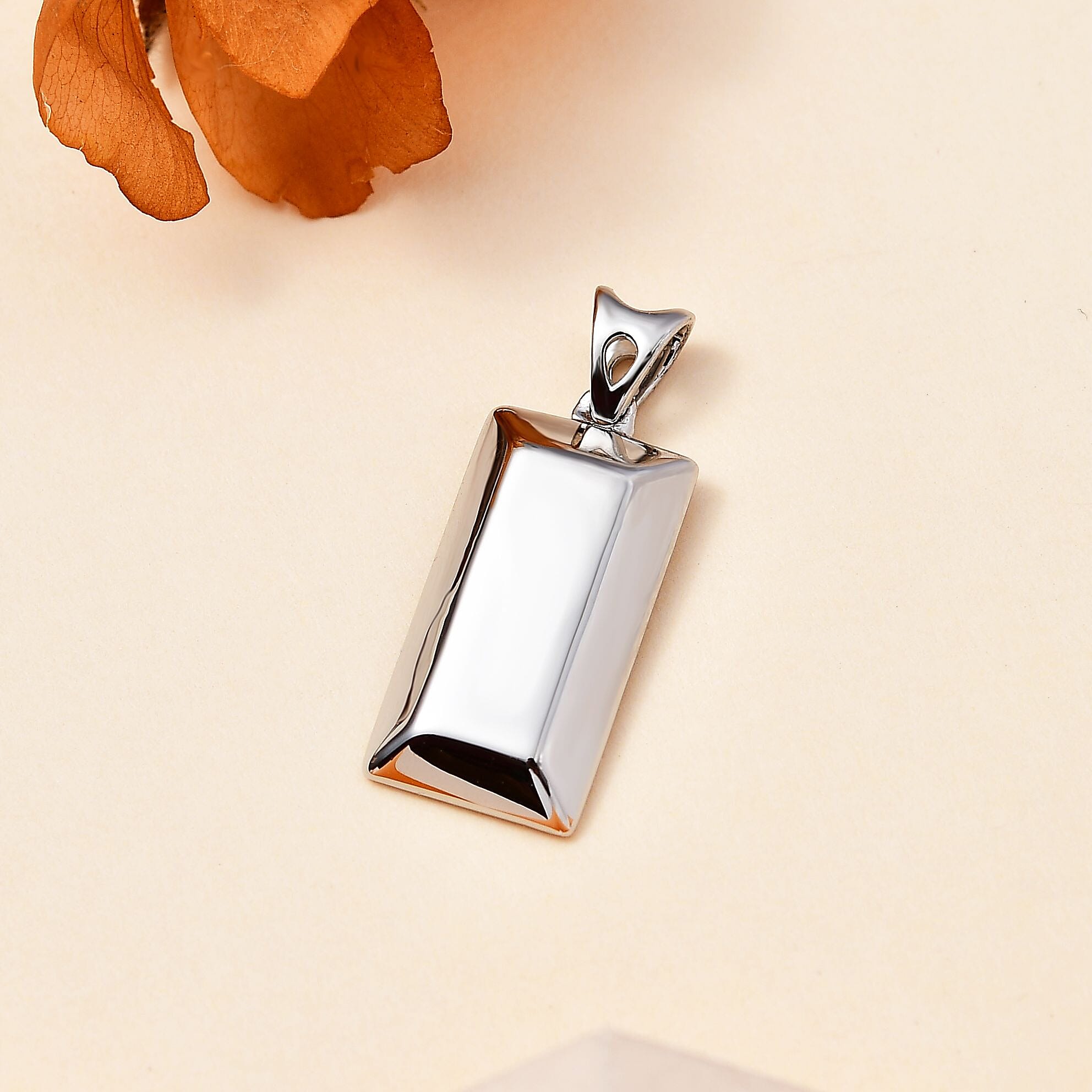 950 Platinum Bar Pendant without Chain 3.40 Grams