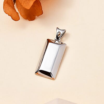 950 Platinum Bar Pendant without Chain 3.40 Grams