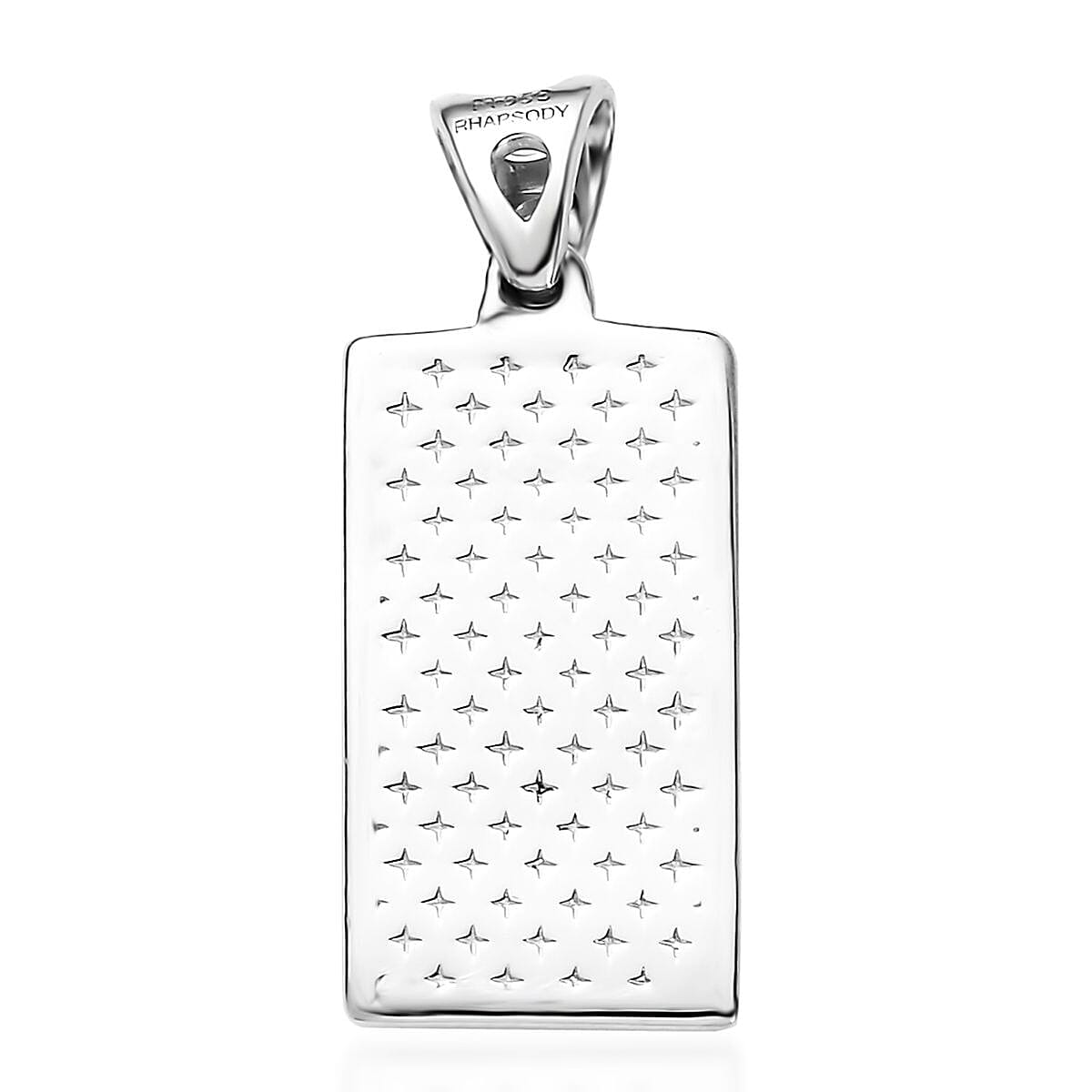 950 Platinum Bar Pendant without Chain 3.40 Grams