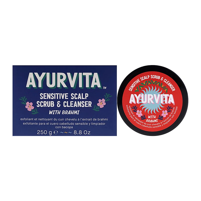 AyurVita Sensitive Scalp Scrub & Cleanser with Brahmi (8.8oz)