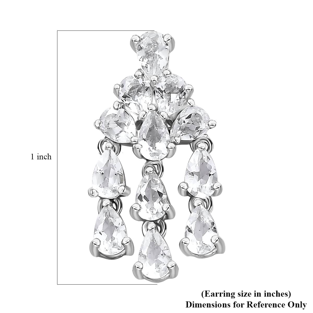 Brazilian Petalite Celebrity Earrings in Rhodium Over Sterling Silver 3.85 ctw image number 4