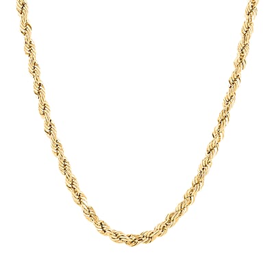 10K Yellow Gold Rope Necklace 22 Inches 7.30 Grams