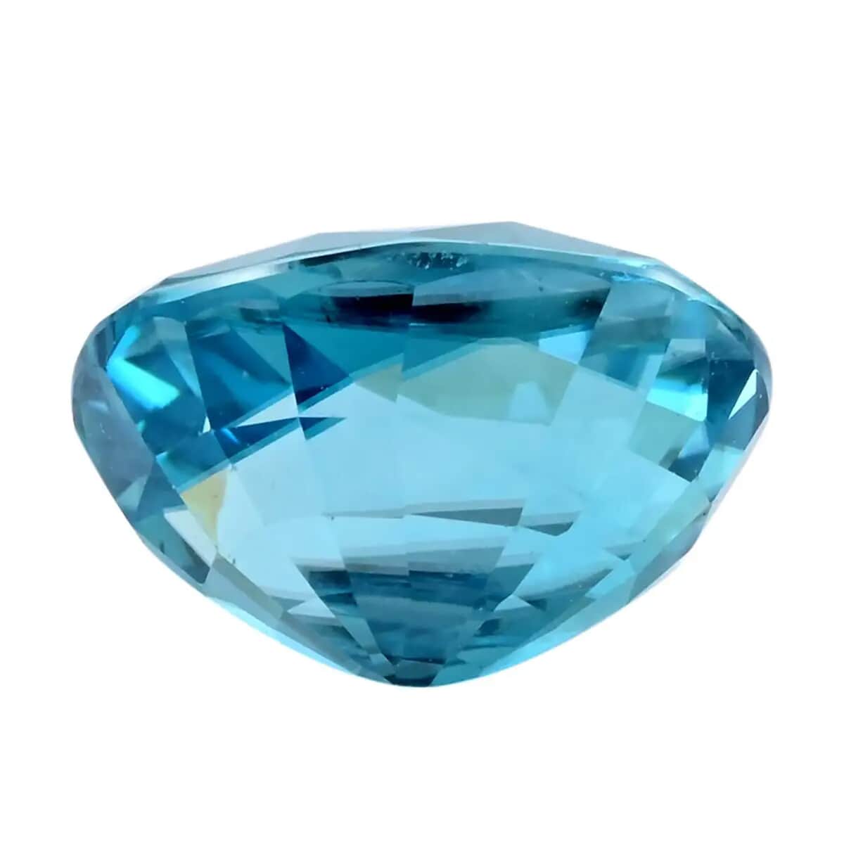 AAAA Cambodian Blue Zircon (Ovl 10x8 mm) 3.00 ctw image number 2