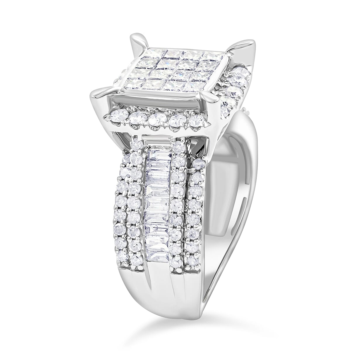 10K White Gold G - SI2 Diamond Ring (Size 10.0) 6.20 Grams 2.00 ctw