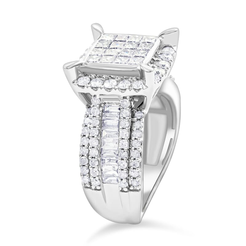 10K White Gold G - SI2 Diamond Ring (Size 10.0) 6.20 Grams 2.00 ctw