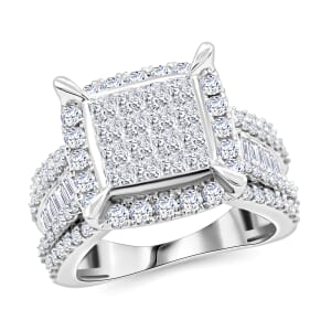 10K White Gold G - SI2 Diamond Ring (Size 10.5) 6.20 Grams 2.00 ctw