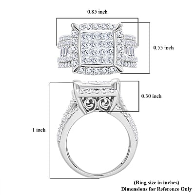 10K White Gold G - SI2 Diamond Ring (Size 6.0) 6.20 Grams 2.00 ctw