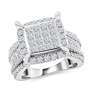 10K White Gold G - SI2 Diamond Ring (Size 8.0) 6.20 Grams 2.00 ctw