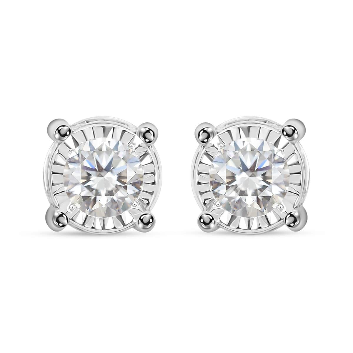 14K White Gold Diamond G SI2-I1 Earrings 1.50 ctw image number 0