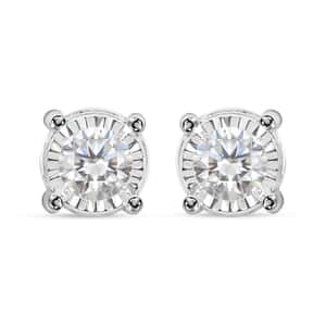 14K White Gold Diamond G SI2-I1 Earrings 1.50 ctw